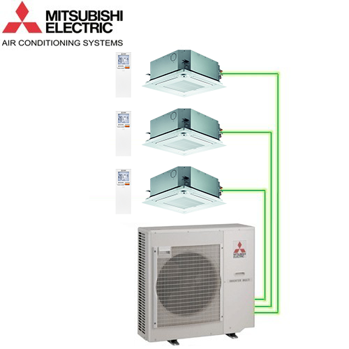 Aer Conditionat MULTISPLIT Caseta MITSUBISHI ELECTRIC 3x SLZ-KF25VA Inverter 3x9k BTU/h