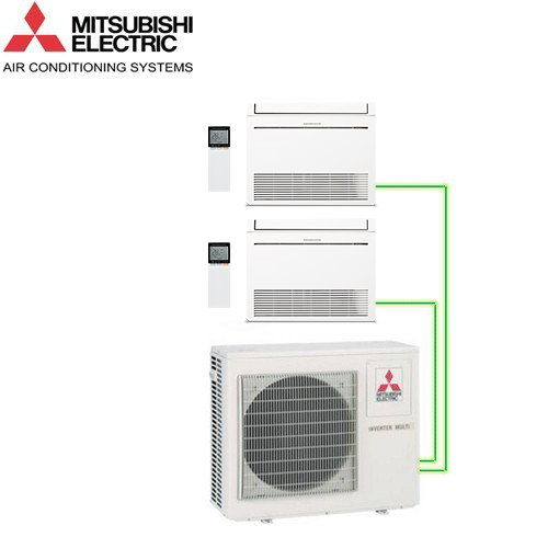 Aer Conditionat MULTISPLIT Pardoseala MITSUBISHI ELECTRIC 2x MFZ-KJ25VE Inverter 2x9k BTU/h